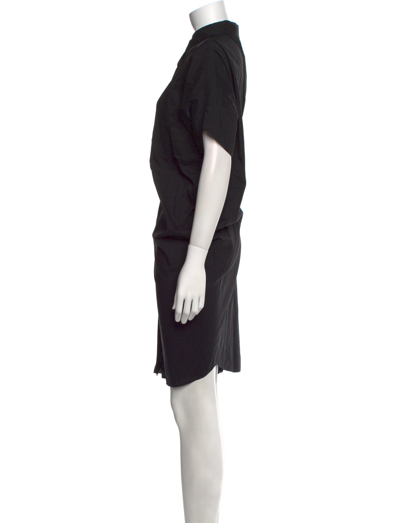 Zero + Maria Cornejo Mock Neck Knee-Length Dress