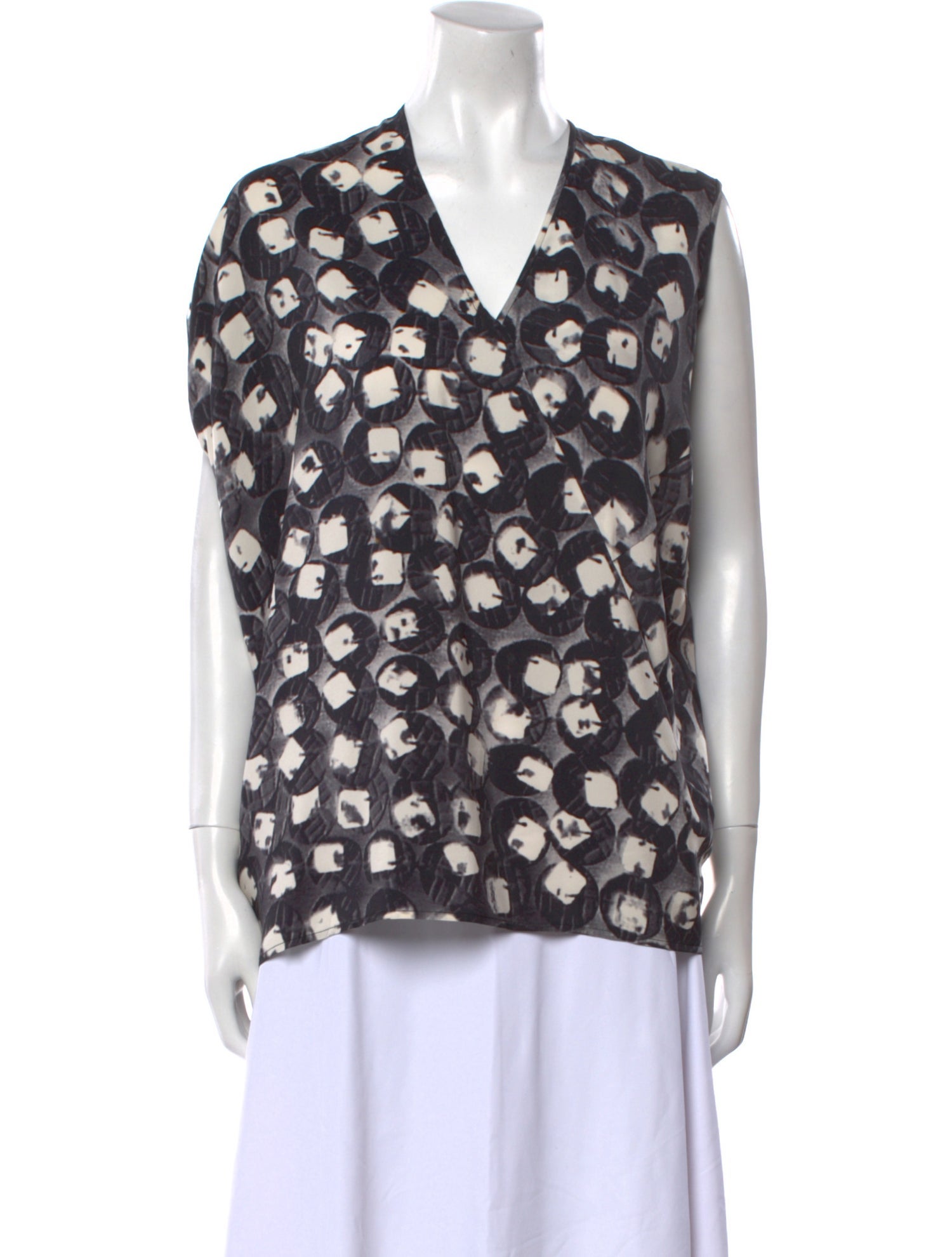 Zero + Maria Cornejo Silk Printed Blouse
