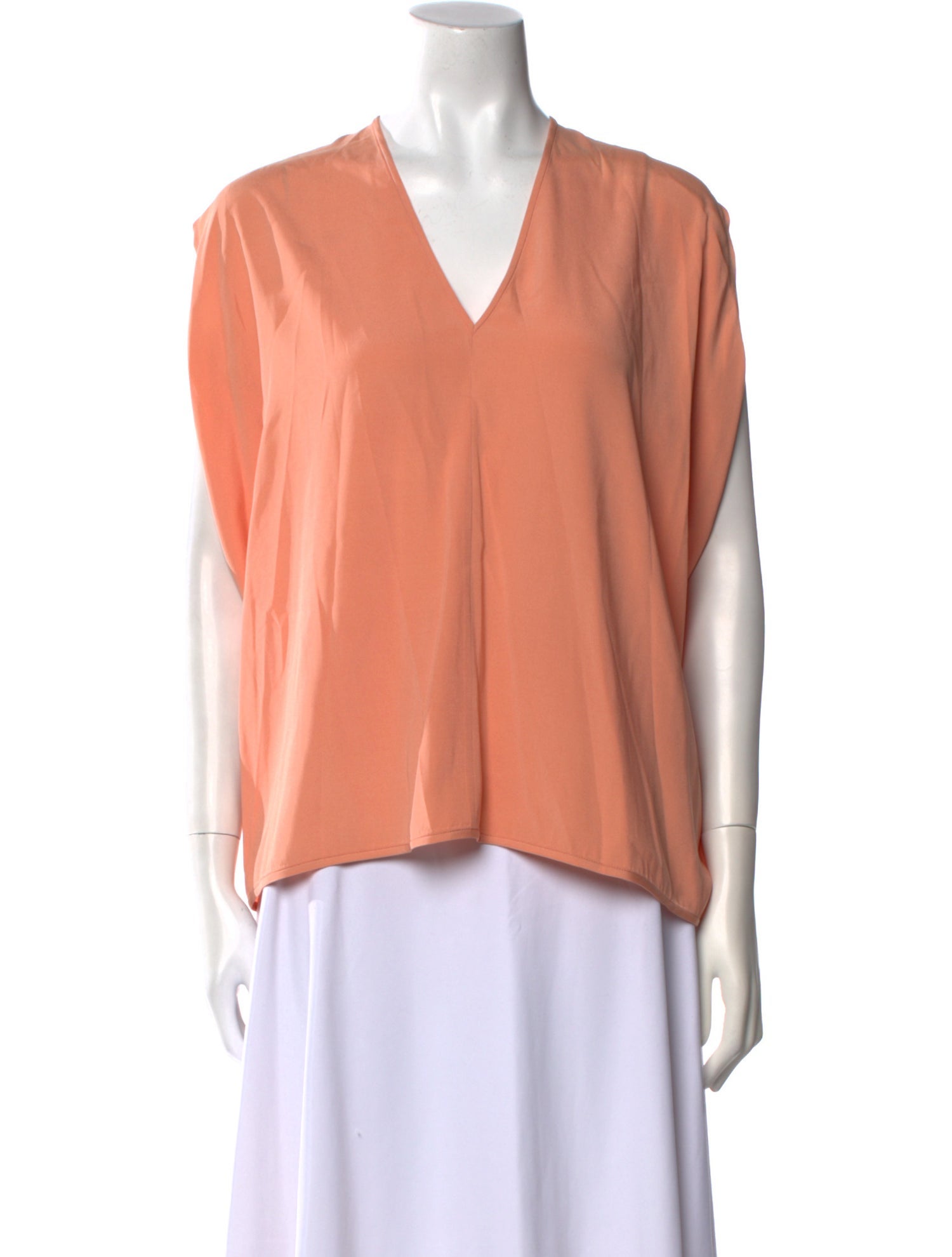 Zero + Maria Cornejo Silk V-Neck Blouse