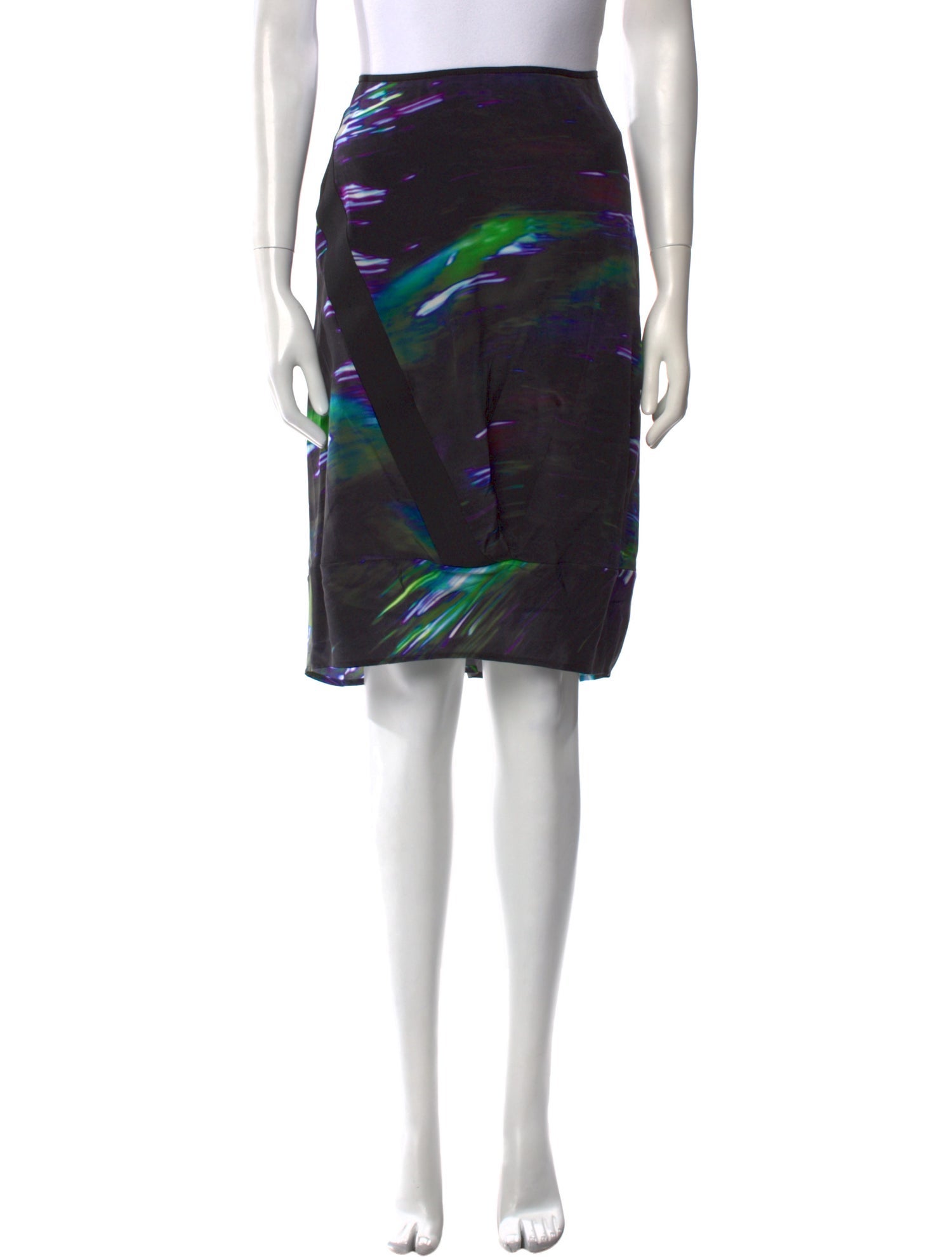 Zero + Maria Cornejo Silk Knee-Length Skirt