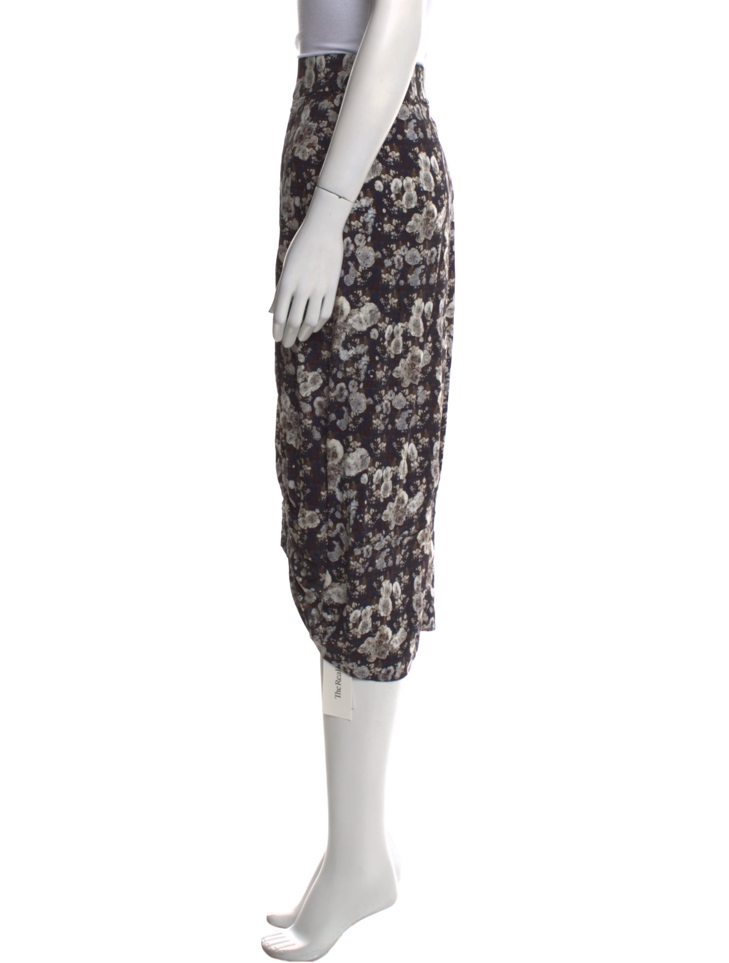 Zero + Maria Cornejo Floral Print Midi Length Skirt