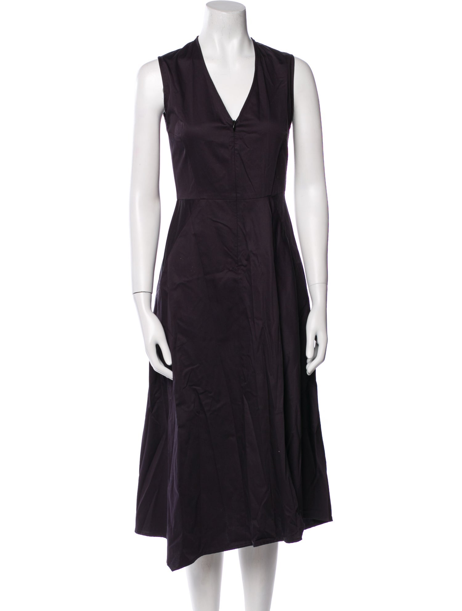 Zero + Maria Cornejo V-Neck Midi Length Dress