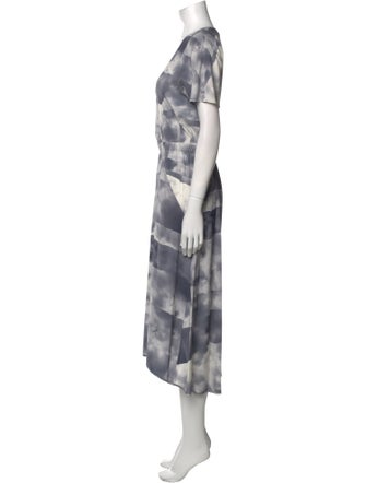 Zero + Maria Cornejo Silk Midi Length Dress