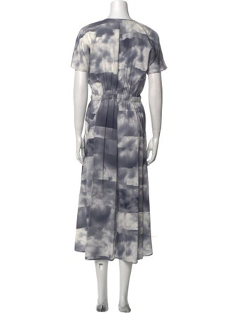 Zero + Maria Cornejo Silk Midi Length Dress