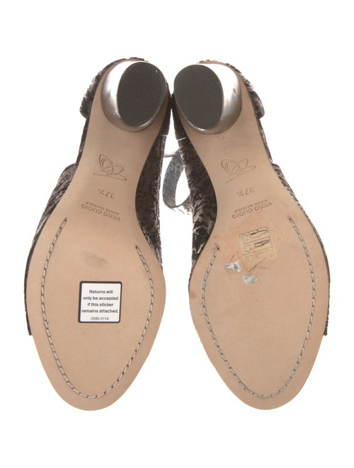 Zero + Maria Cornejo Suede Printed D'Orsay Pumps