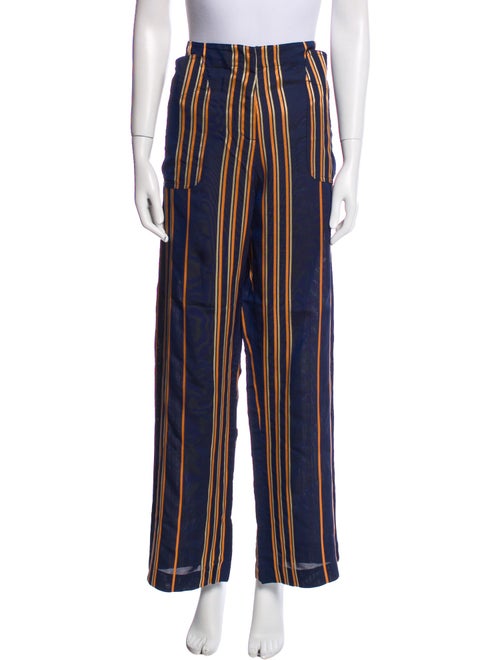 Zero + Maria Cornejo Striped Wide Leg Pants