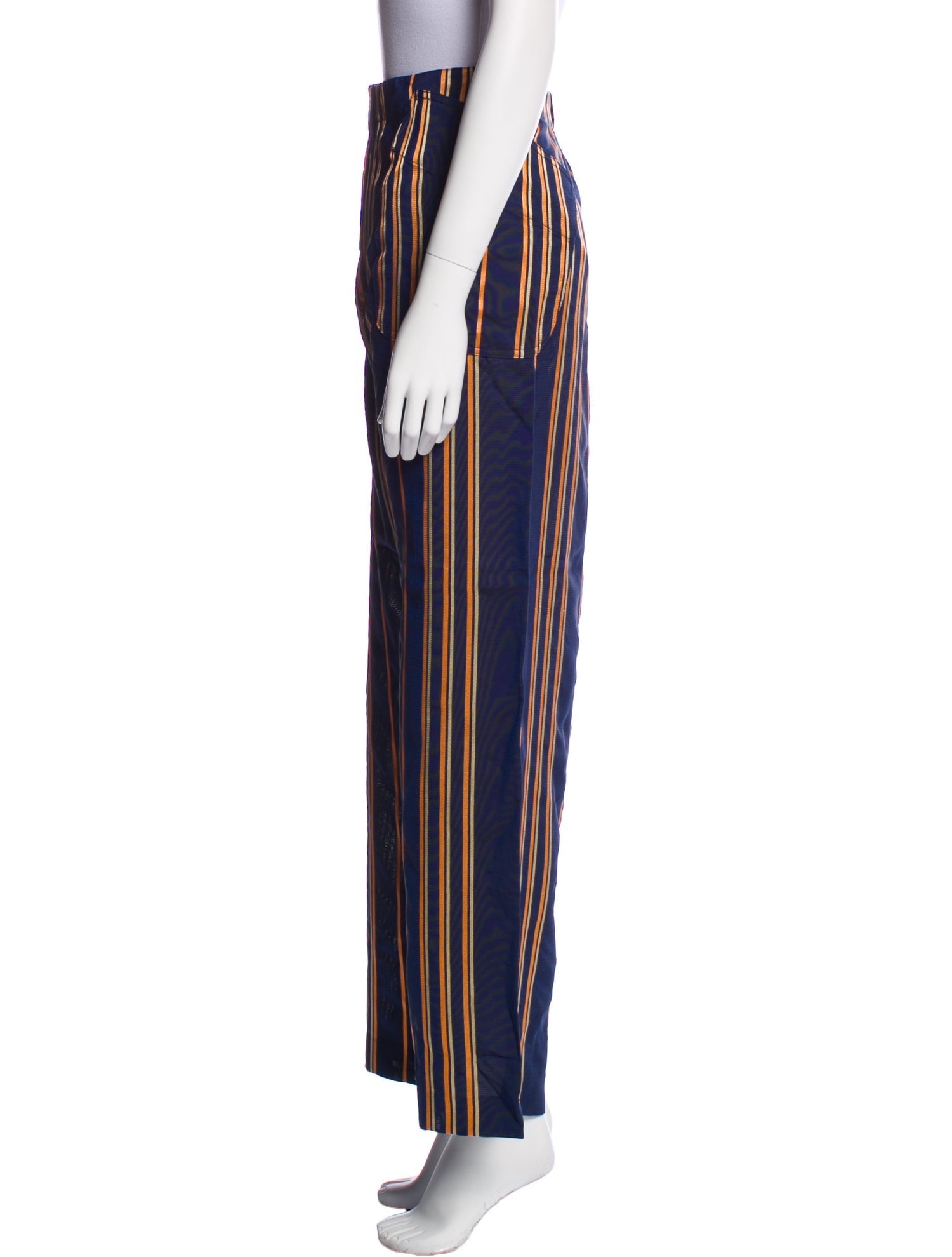 Zero + Maria Cornejo Striped Wide Leg Pants