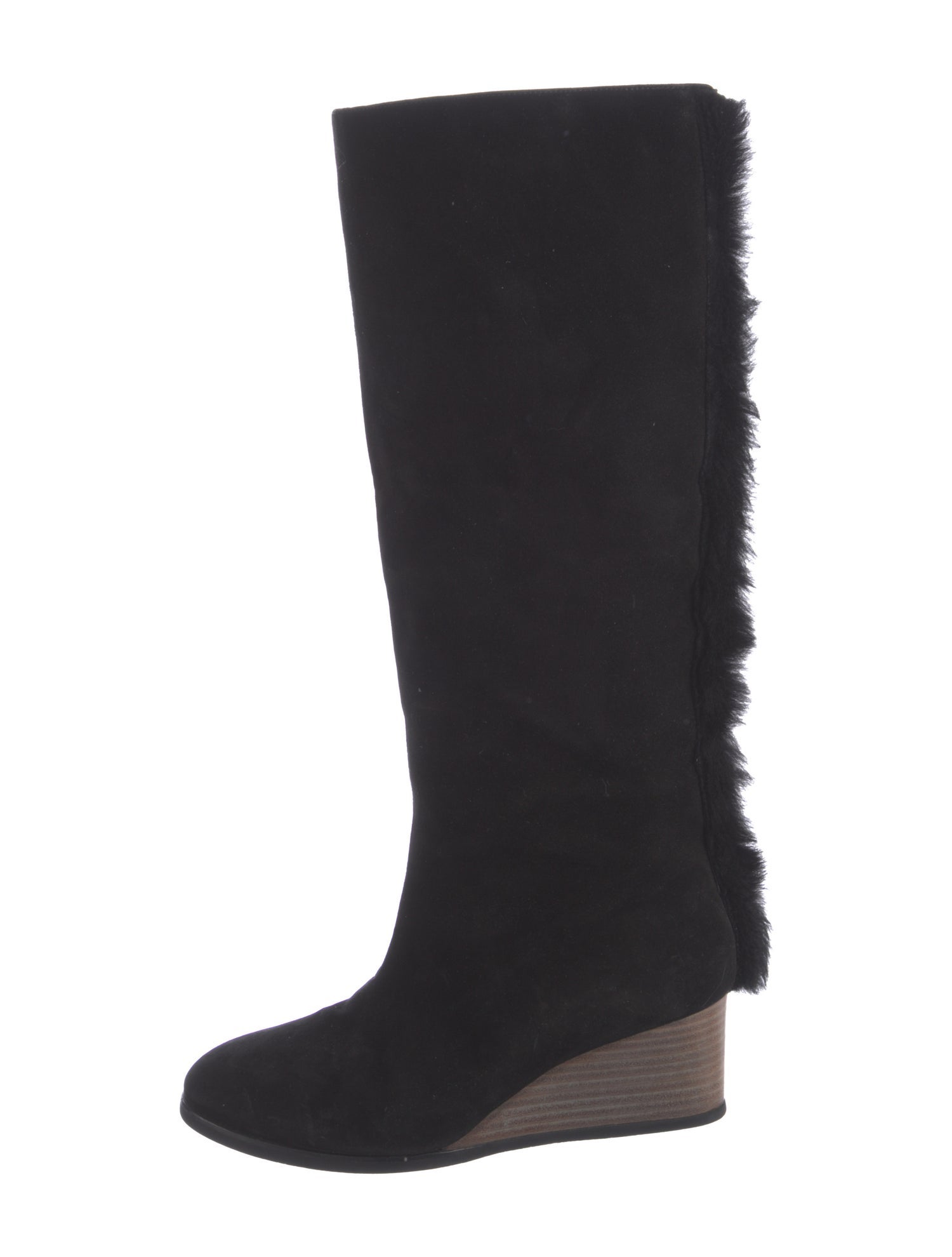 Zero + Maria Cornejo Suede Colorblock Pattern Riding Boots