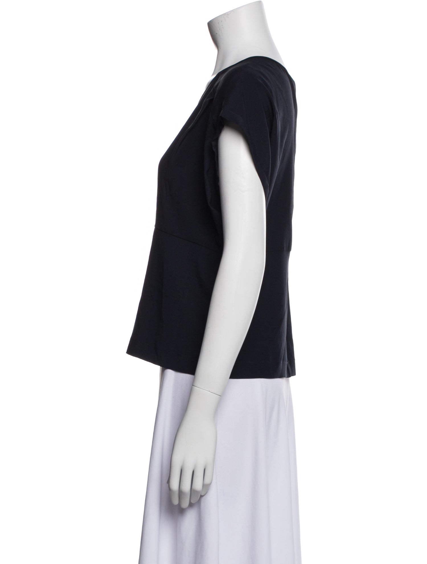 Zero + Maria Cornejo Silk Scoop Neck Top