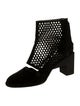 Zero + Maria Cornejo Suede Lasercut Accents Moto Boots