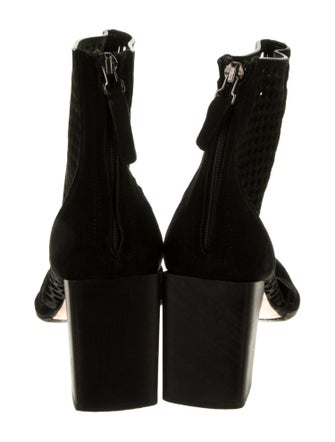 Zero + Maria Cornejo Suede Lasercut Accents Moto Boots