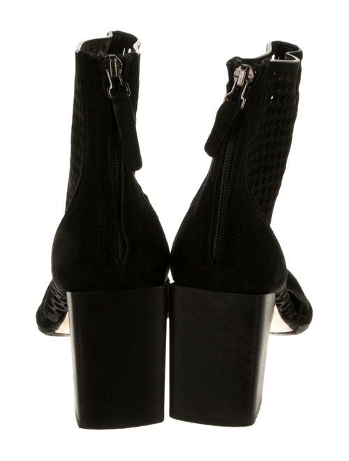 Zero + Maria Cornejo Suede Lasercut Accents Moto Boots