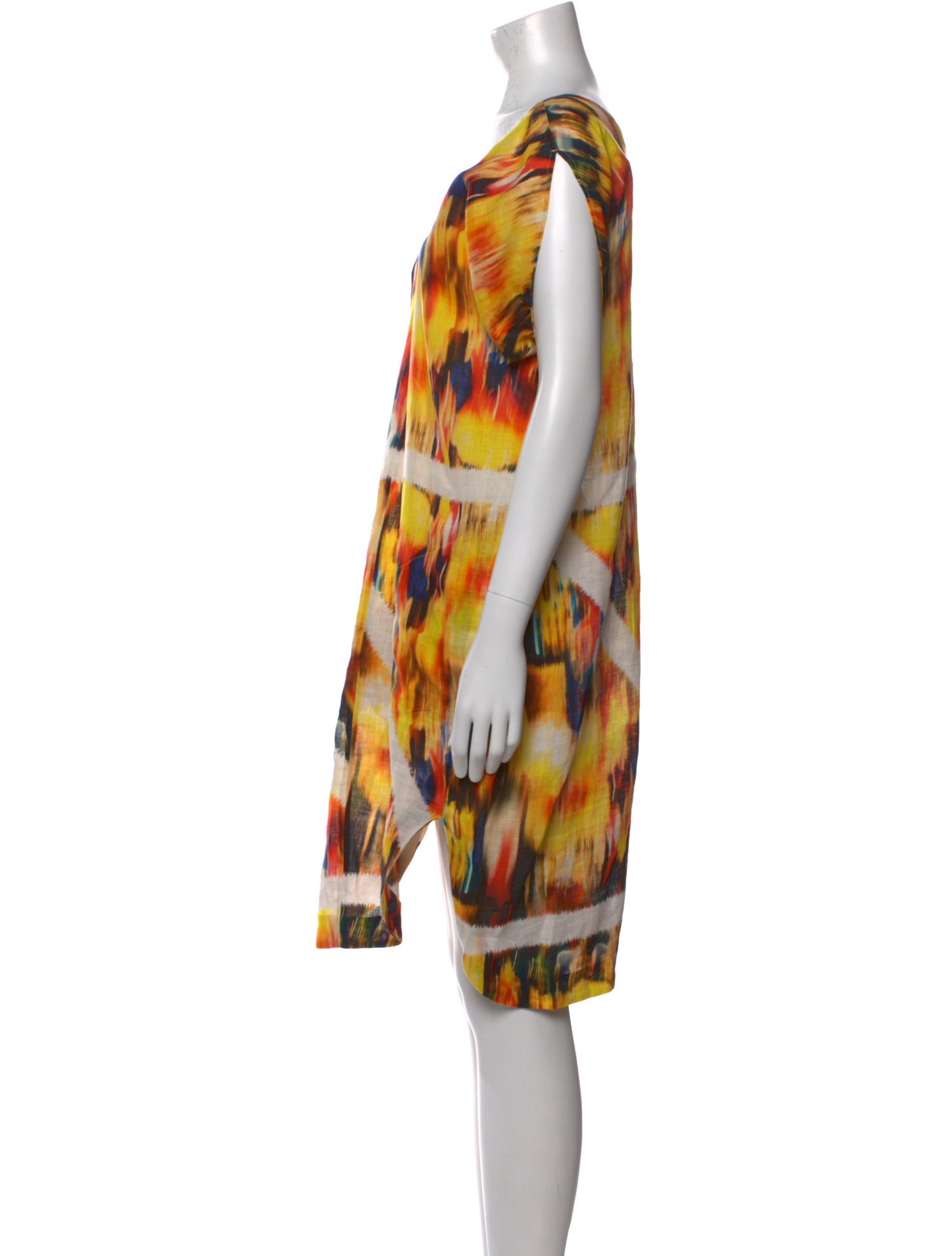 Zero + Maria Cornejo Linen Knee-Length Dress