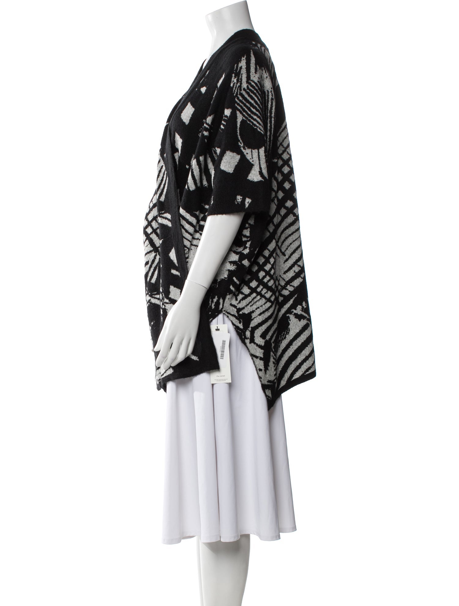 Zero + Maria Cornejo Striped V-Neck Sweater