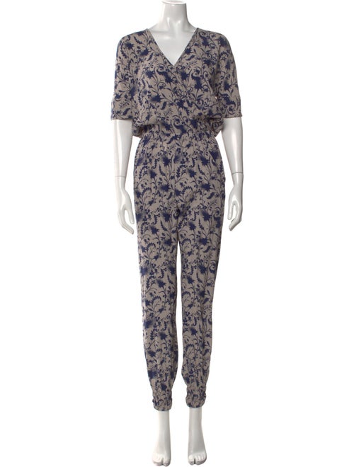 Zero + Maria Cornejo Silk Floral Print Jumpsuit
