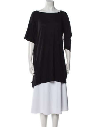 Zero + Maria Cornejo Bateau Neckline Short Sleeve Tunic