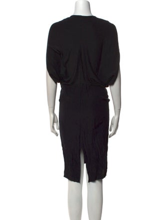 Zero + Maria Cornejo V-Neck Midi Length Dress