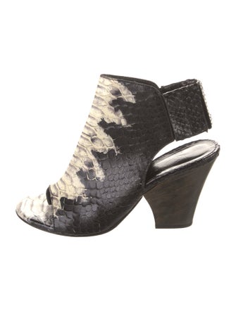 Zero + Maria Cornejo Snakeskin Slingback Sandals