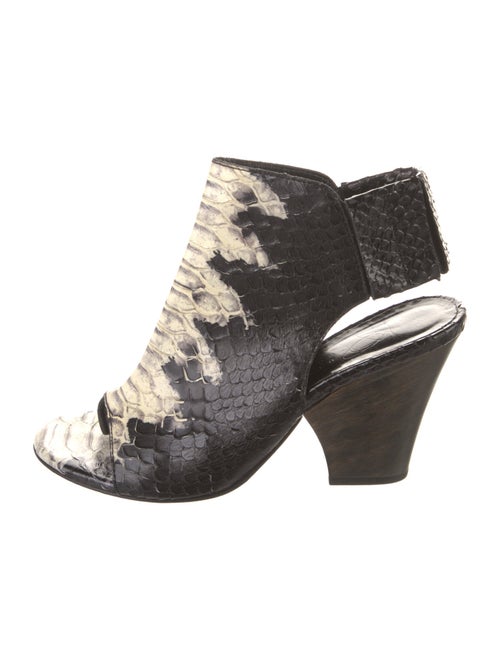 Zero + Maria Cornejo Snakeskin Slingback Sandals