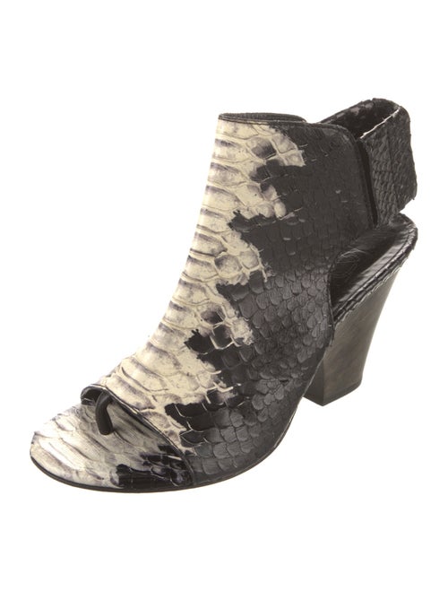 Zero + Maria Cornejo Snakeskin Slingback Sandals