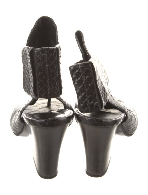 Zero + Maria Cornejo Snakeskin Slingback Sandals