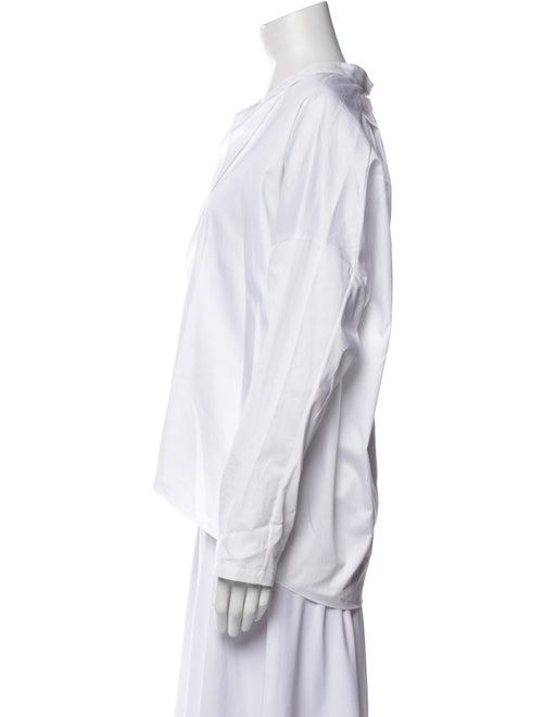 Zero + Maria Cornejo V-Neck Long Sleeve Blouse