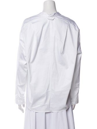 Zero + Maria Cornejo V-Neck Long Sleeve Blouse