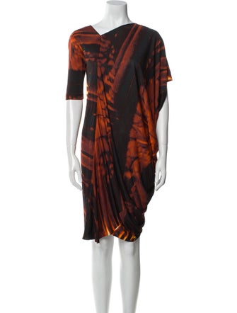 Zero + Maria Cornejo Printed Knee-Length Dress