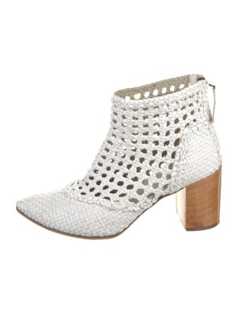 Zero + Maria Cornejo Leather Patterned Boots