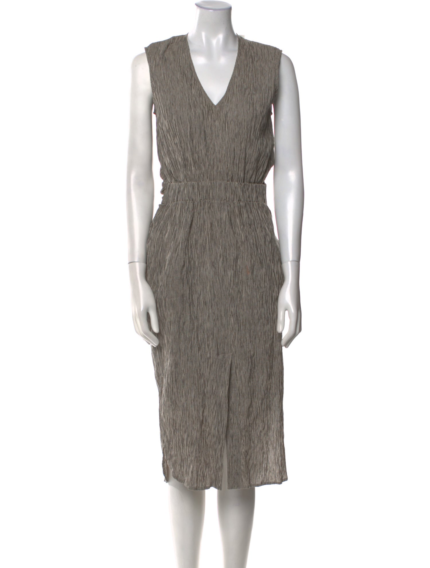 Zero + Maria Cornejo V-Neck Midi Length Dress