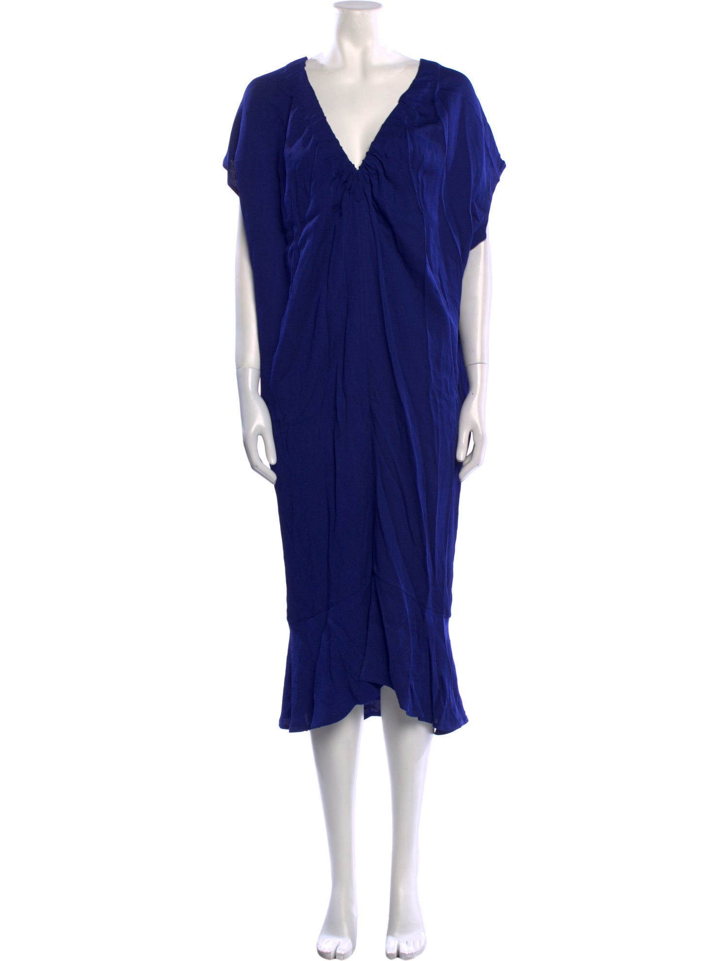 Zero + Maria Cornejo V-Neck Midi Length Dress