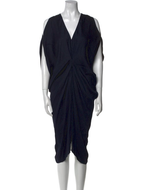 Zero + Maria Cornejo V-Neck Midi Length Dress