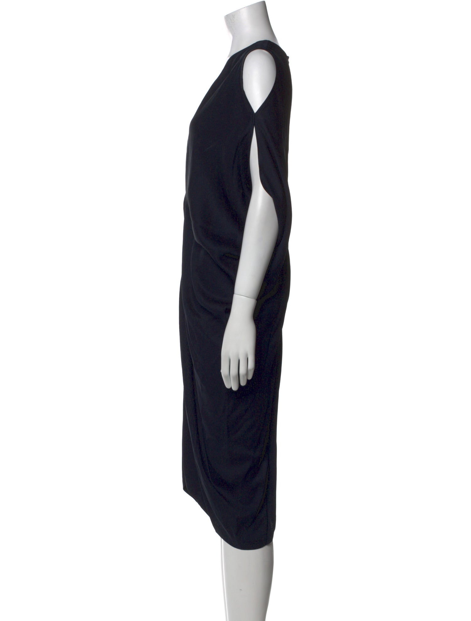 Zero + Maria Cornejo V-Neck Midi Length Dress