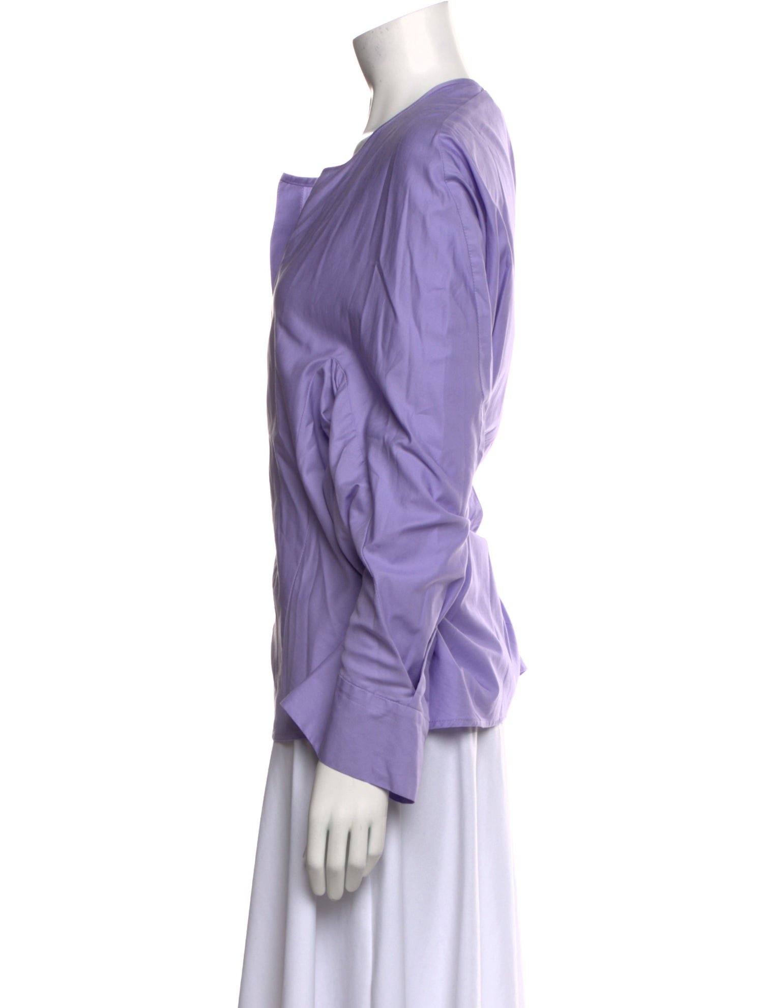 Zero + Maria Cornejo V-Neck Long Sleeve Blouse