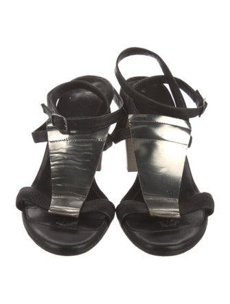 Zero + Maria Cornejo Leather Slingback Sandals