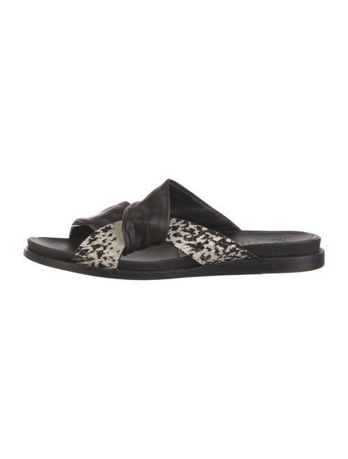 Zero + Maria Cornejo Leather Printed Slides
