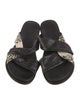 Zero + Maria Cornejo Leather Printed Slides