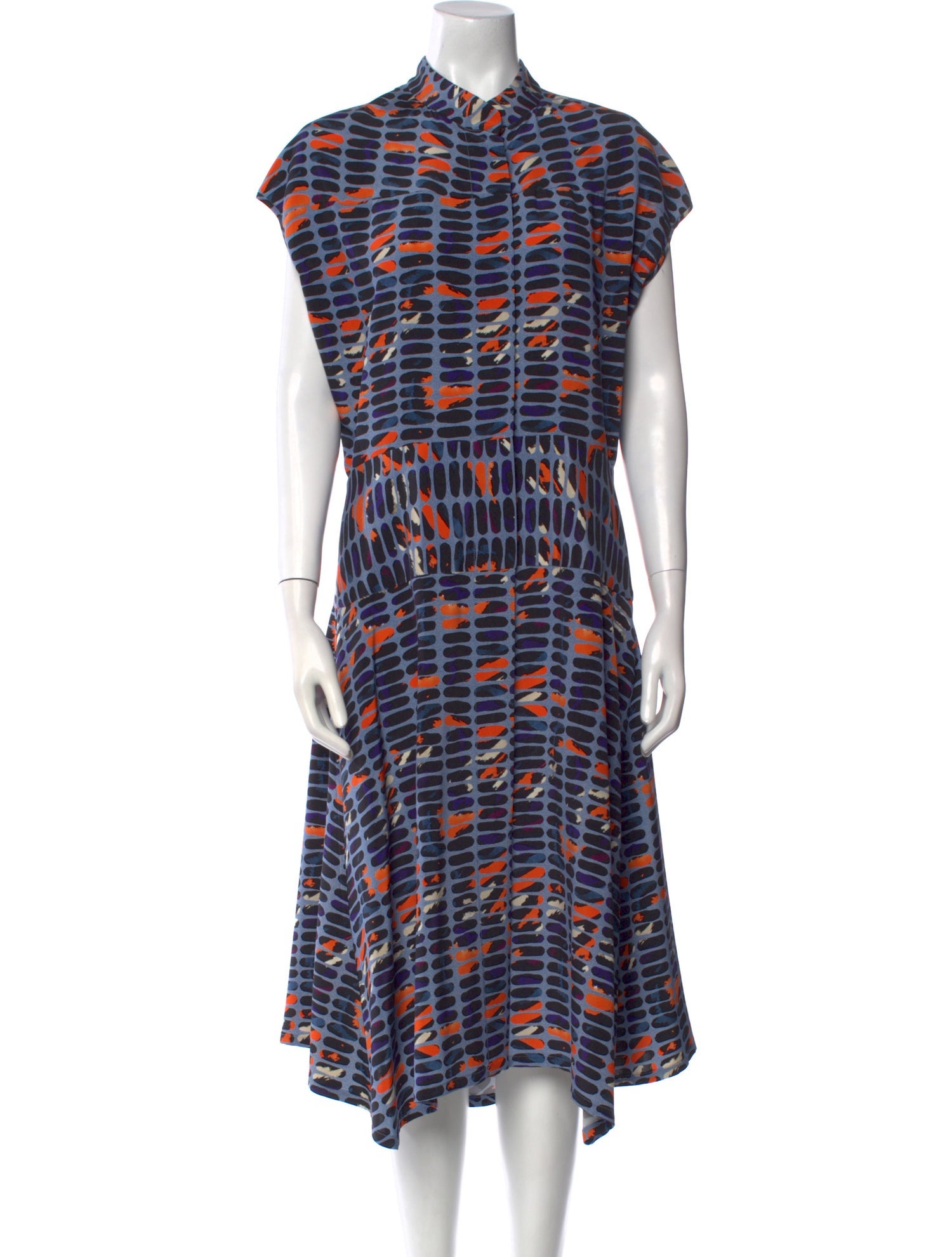 Zero + Maria Cornejo Silk Midi Length Dress