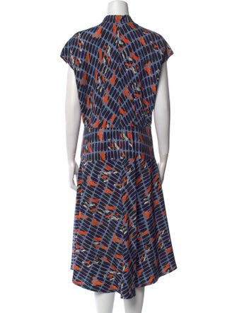 Zero + Maria Cornejo Silk Midi Length Dress