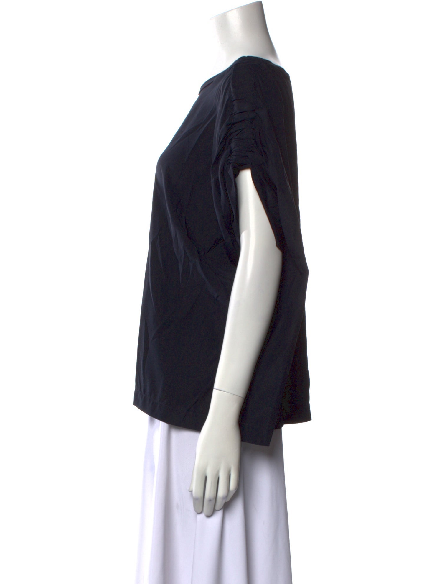 Zero + Maria Cornejo Silk Bateau Neckline T-Shirt