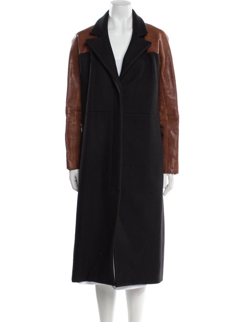 Zero + Maria Cornejo Virgin Wool Printed Faux Fur Coat