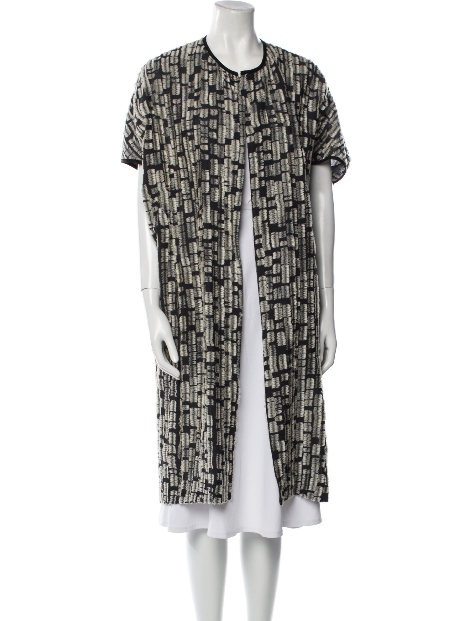 Zero + Maria Cornejo Tweed Pattern Evening Jacket