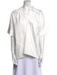 Zero + Maria Cornejo V-Neck Short Sleeve Blouse