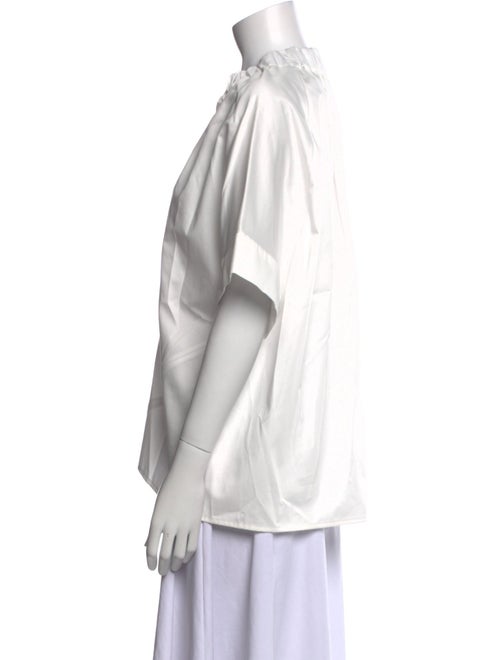 Zero + Maria Cornejo V-Neck Short Sleeve Blouse