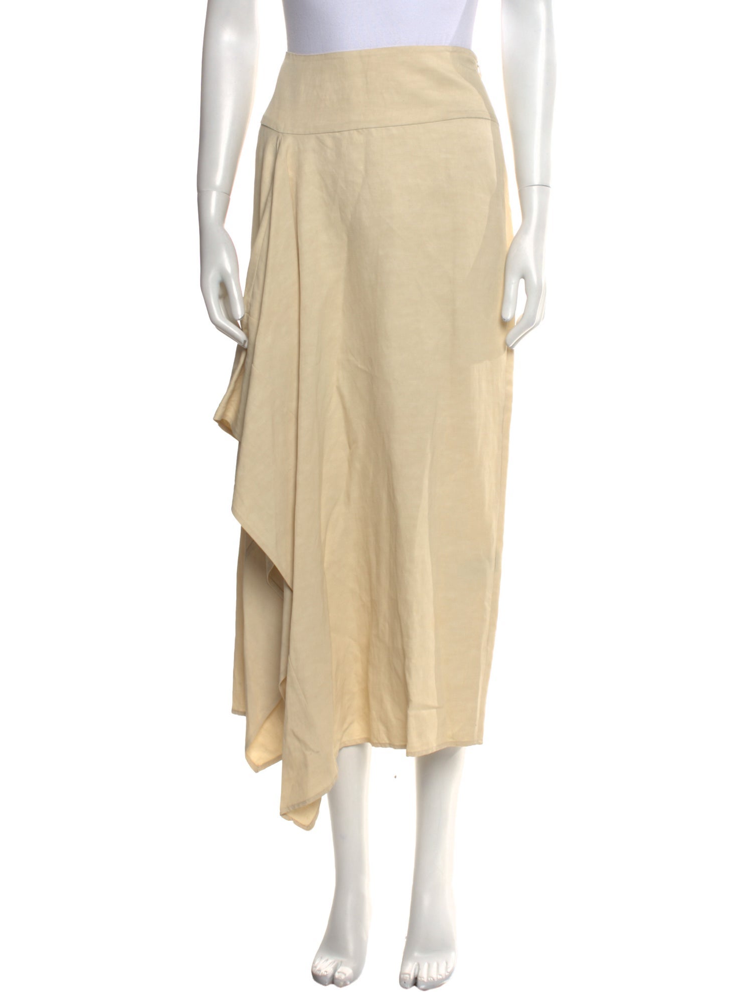 Zero + Maria Cornejo Linen Midi Length Skirt