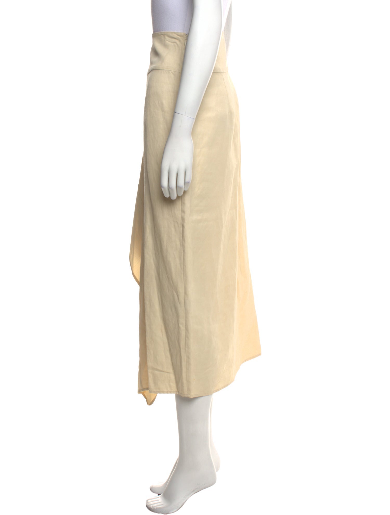 Zero + Maria Cornejo Linen Midi Length Skirt