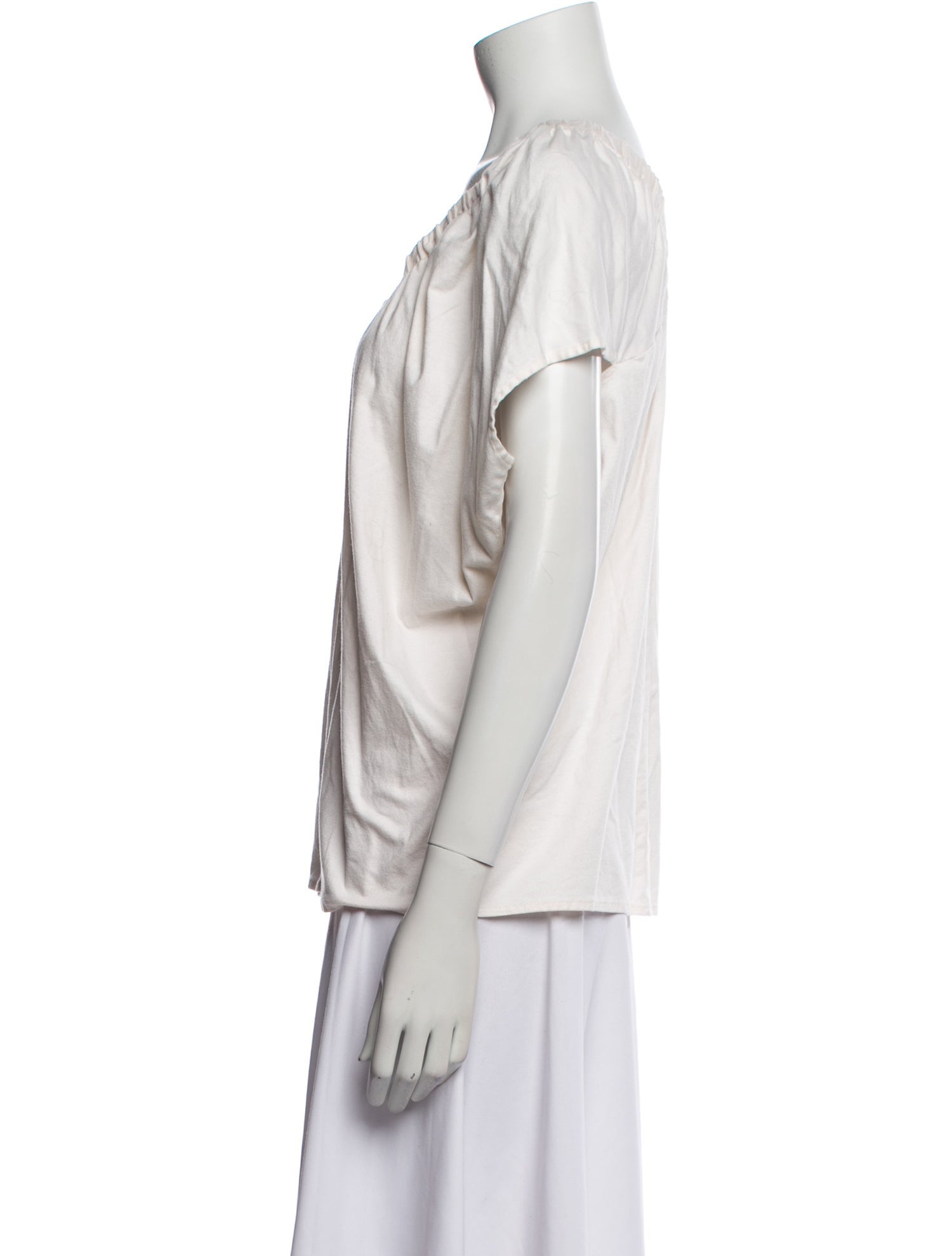 Zero + Maria Cornejo V-Neck Short Sleeve Blouse