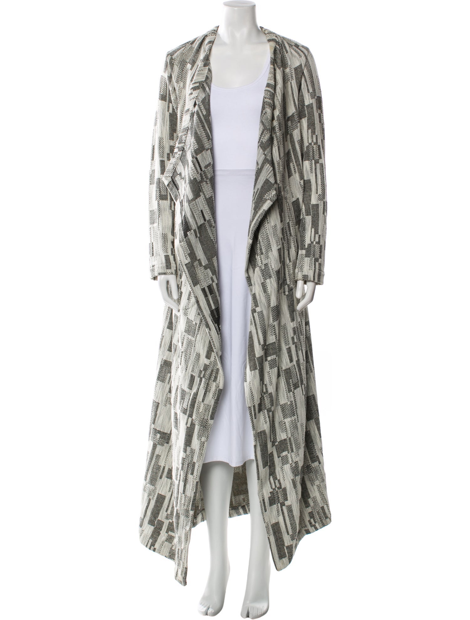 Zero + Maria Cornejo Printed Open Front Sweater