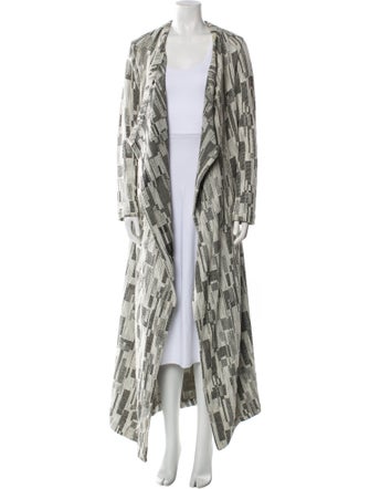 Zero + Maria Cornejo Printed Open Front Sweater