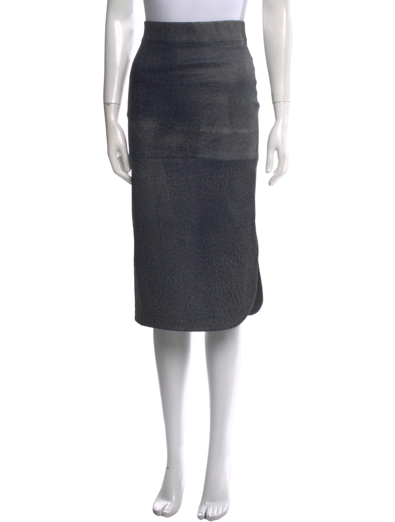 Zero + Maria Cornejo Leather Knee-Length Skirt